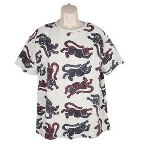 Zara Trafaluc Tiger Sweater Oversized Short Sleeve